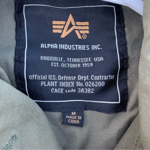 Alpha Industries Army Field Utility Coat Jacket Military Size Medium - Picture 5 of 8
